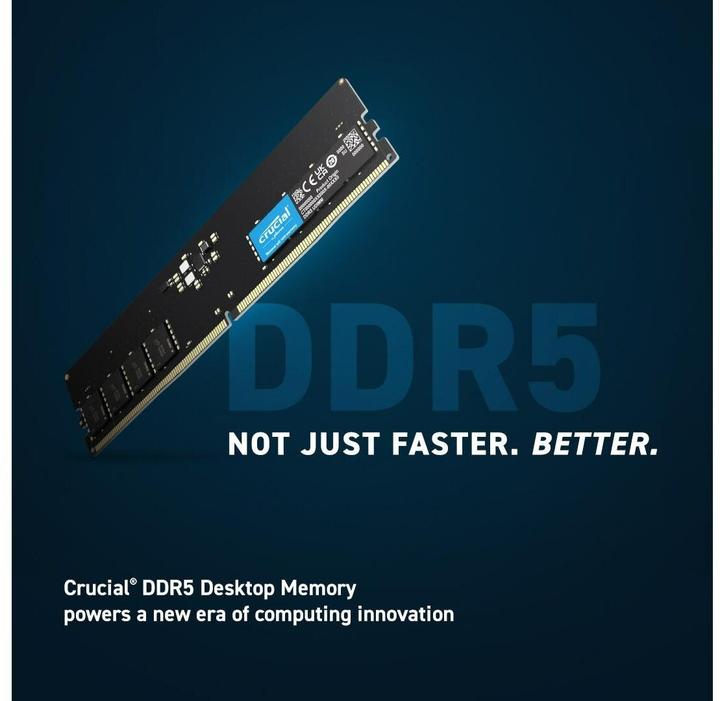 Produktbild Crucial Desktop Memory (1 x 16GB, 5600 MHz, DDR5-RAM, DIMM)