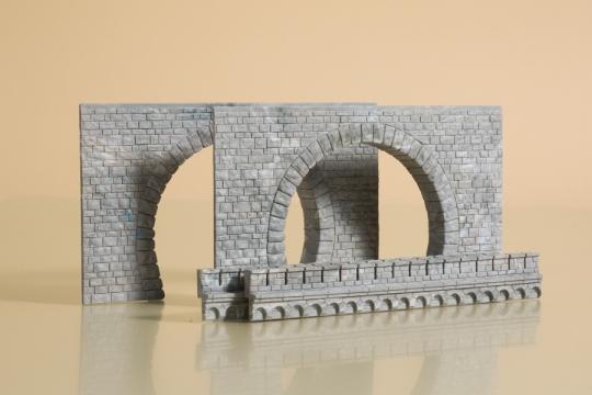 Produktbild Auhagen H0 Tunnel-Portal 2gleisig Kuns