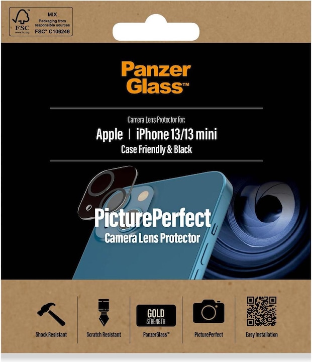 Actual product image PanzerGlass Camera Protector (1 Piece, Apple iPhone 13 mini, Apple iPhone 13)