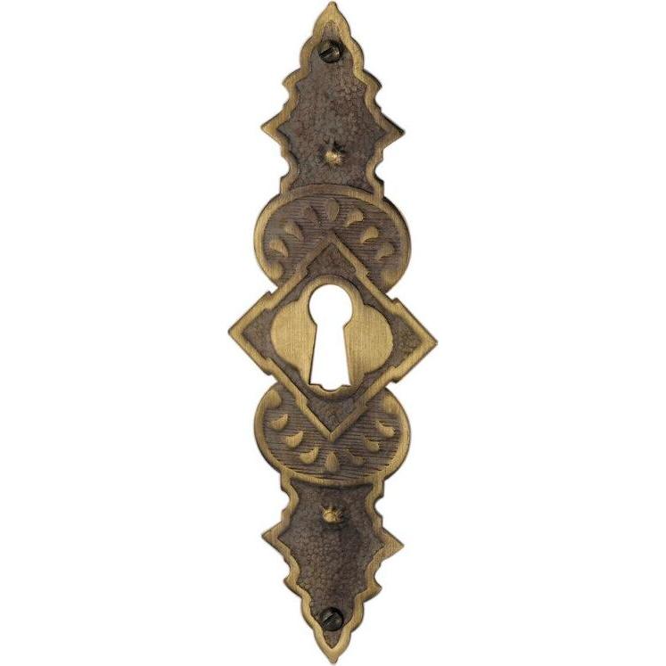 Hager Zierbeschläge Marrone Serratura + Cilindro Di Chiusura, Schlüsselschilder (Cilindro Profilato)