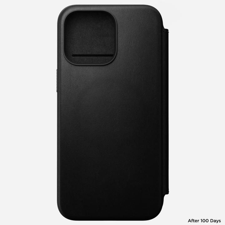 Produktbild Nomad Modern Leather Folio iPhone 15 Pro Max Schwarz (Apple iPhone 15 Pro Max)