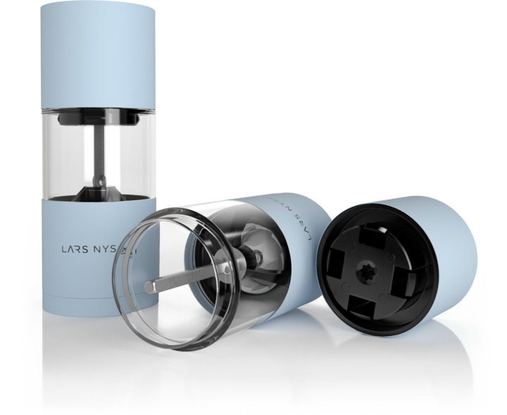 Actual product image Lars Nysøm Salt & pepper mill set Sjael (Salt, Pepper, Sea salt, Nutmeg, Various spices, Chili, Herbs)