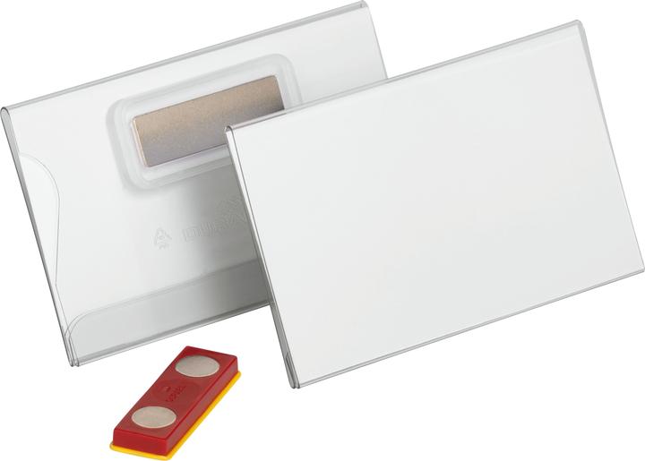 Durable Hartfolien-Namensschild mit Magnet verdrehsicher