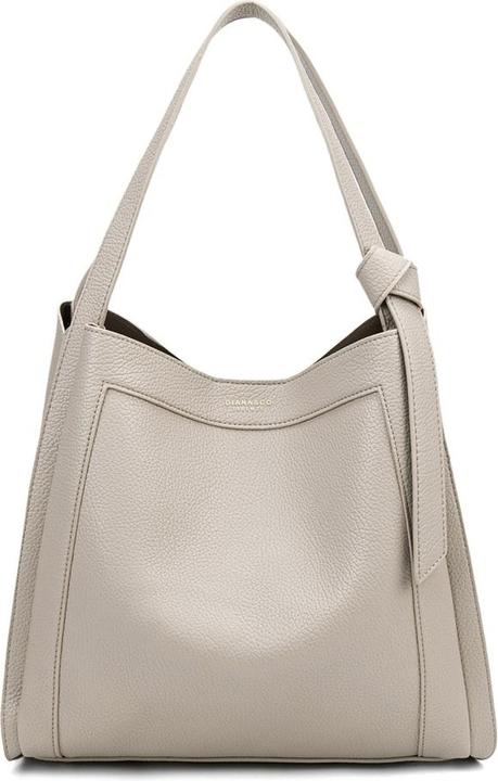 Actual product image Diana & Co Damen Schultertasche - Modell Erisia Lux - 100% Polyurethan - 33.0 X 29.0 X 13.0 Cm