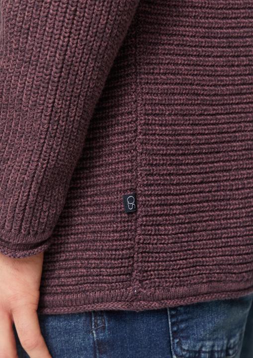 Produktbild S.Oliver Strickpullover Melierter Strickpullover mit Rippstruktur (XL)
