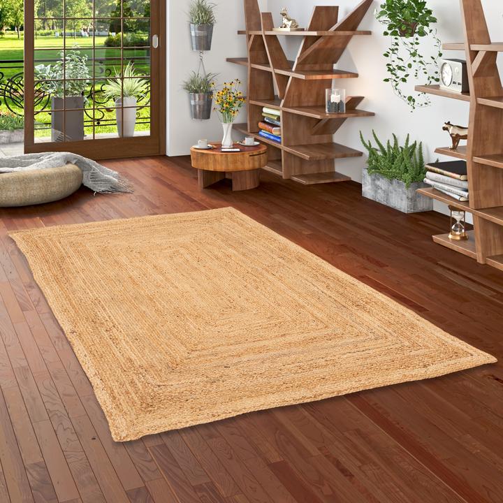 Produktbild Pergamon Naturfaser Handgefertigt Jute Teppich Nele (190 x 290 cm)