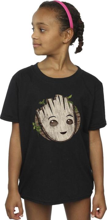 Produktbild I Am Groot Wooden Head TShirt Mädchen (128)