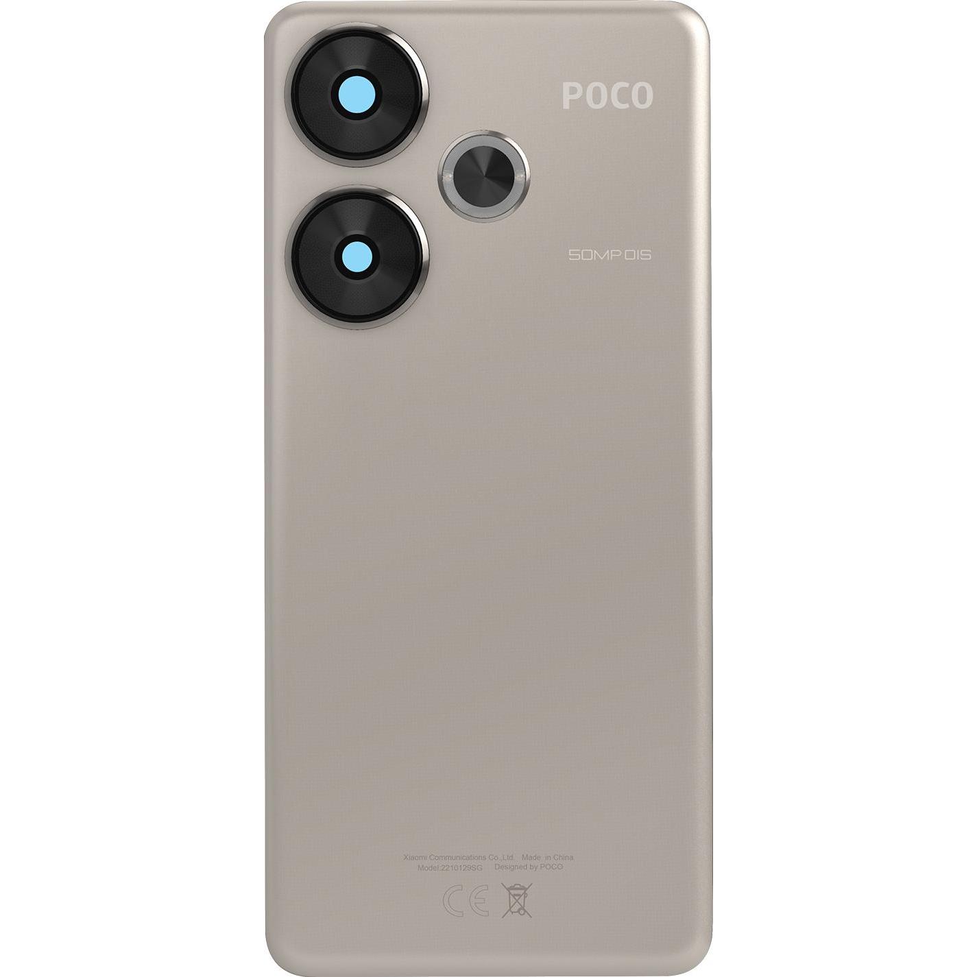 Clappio Ersatzteil Rückseite (Xiaomi Poco F6), Mobilgerät Ersatzteile, Grau