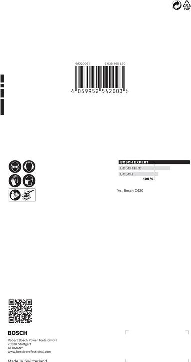 Produktbild Bosch Professional Zubehör EXPERT C470 Schleifpapier mit 14 Löchern für Schwingschleifer, 115 x 230 mm, G 80, 10-tlg. (80)