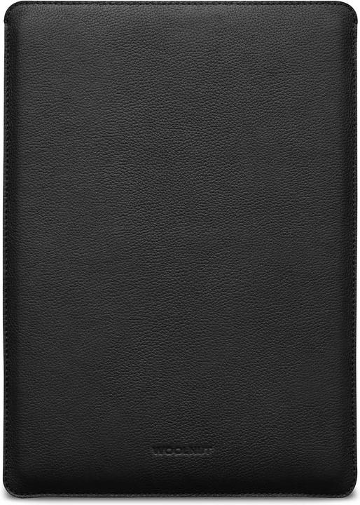 Woolnut 15" MacBook Air Leather Sleeve, black (15")