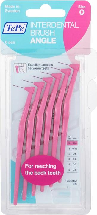 Actual product image TePe Interdental brushes Angle ISO 0 (6x, 0.40 mm)