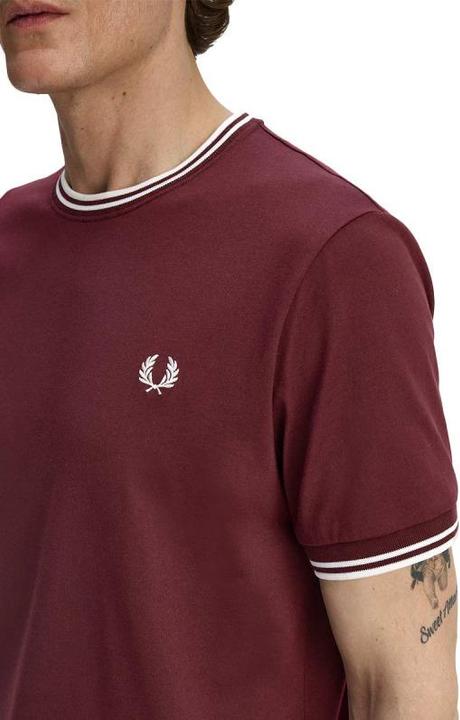 Actual product image Fred Perry Double stripe T-shirt (S)