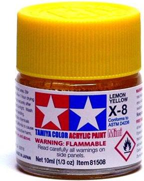 Image du produit Tamiya Peinture acrylique X-8 Jaune citron