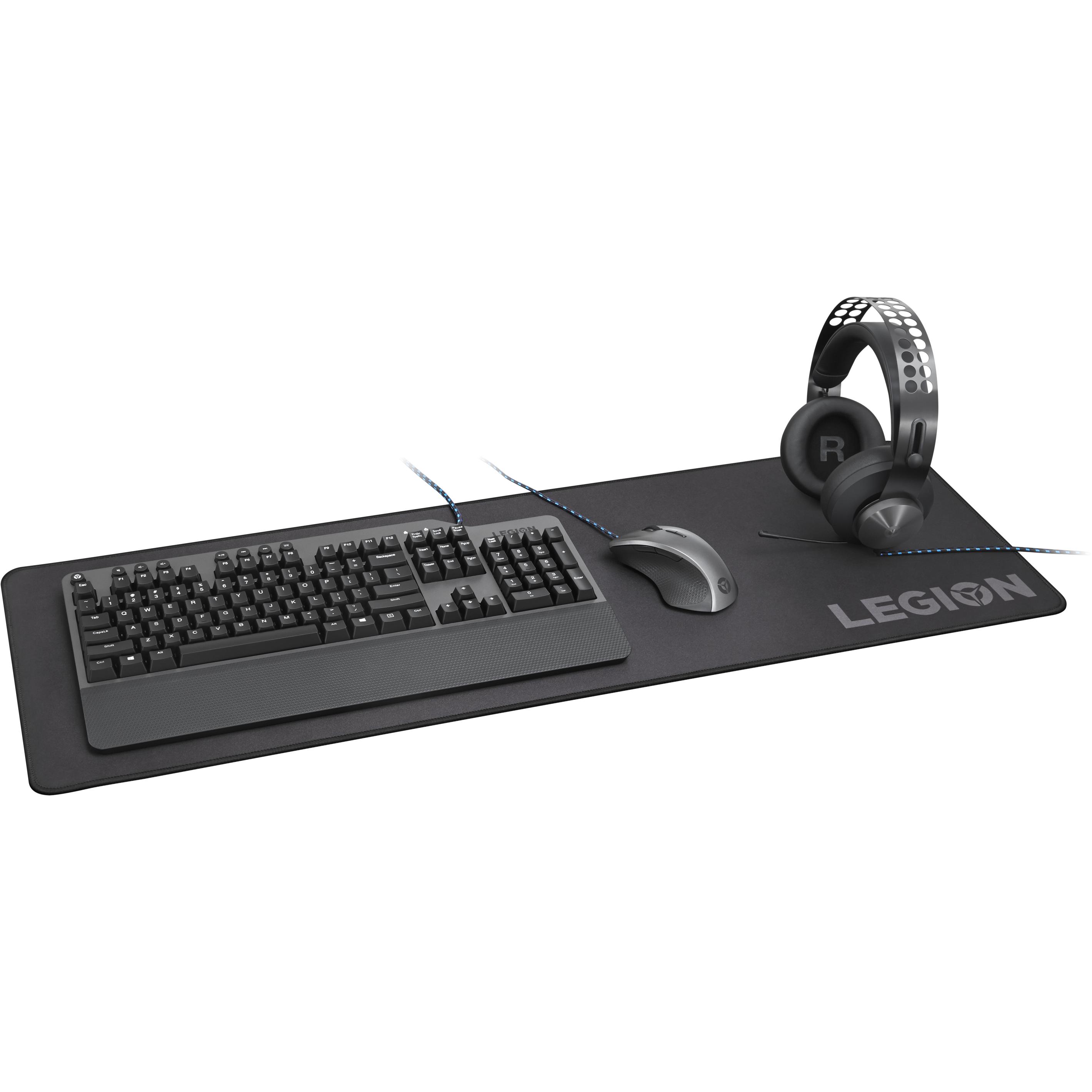 Thumbnail - Lenovo GXH0W29068 Mauspad Gaming-Mauspad (XL), Mausmatte, Schwarz