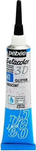 Produktbild Pebeo Setacolor 3D Glitter Effekt (Irisierendes Weiss, 20 ml)