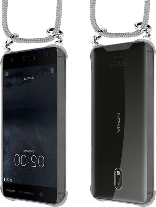Produktbild Cadorabo TPU Handy Kette SILBER Cover
