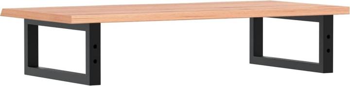 vidaXL Washbasin top Shelf support Wall bracket Wooden top Steel solid wood