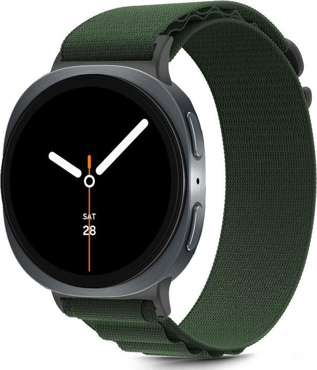 Produktbild Tech-Protect Nylon Stripe Strap Samsung Galaxy Watch 8 / 8 Classic - Green (Nylon)
