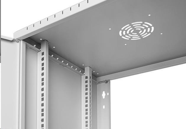 Produktbild Stalflex Rack Cabinet 19" 9U Full Door Gray RC19-9U-450MG (9 HE, 19 Zoll Rack)