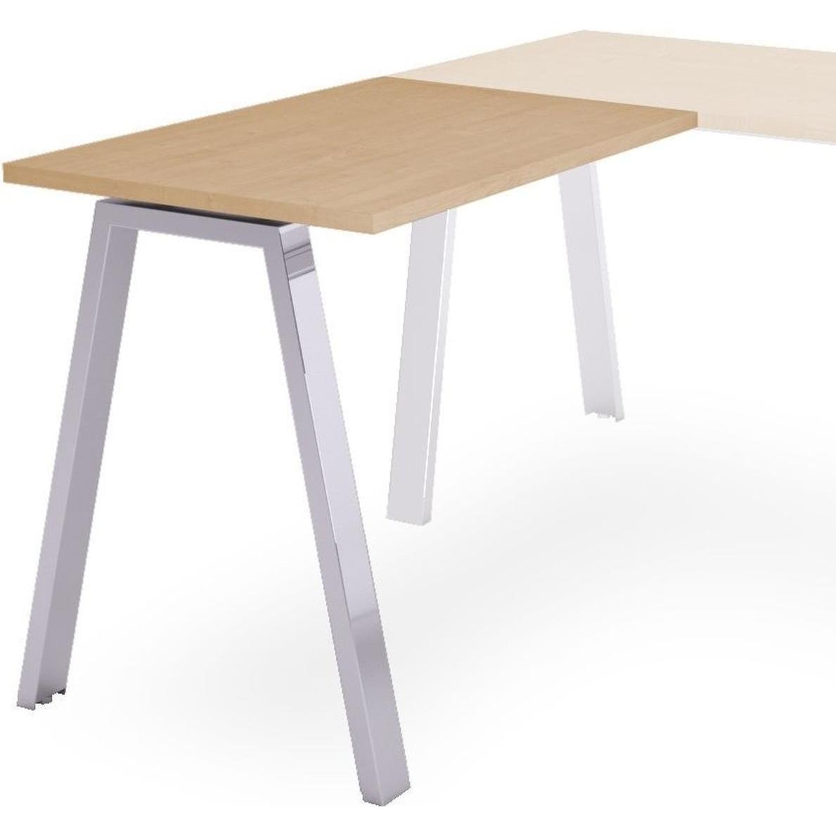 Rocada, Schreibtisch, Anstelltisch Blanca BxTxH 100x60x73cm Gestell verchromt Platte Melamin buche (100 x 60 x 73 cm)