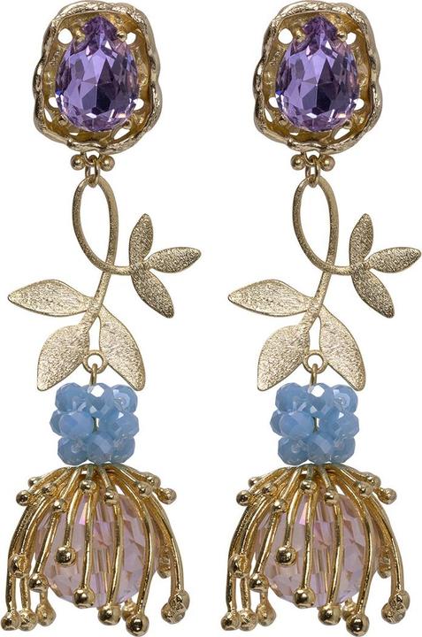Immagine prodotto Uzurii Orecchini viola Hidden Flowers (Argento 925)