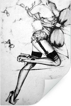 Actual product image Trenddeko Seductive pin-up (40 x 60 cm)