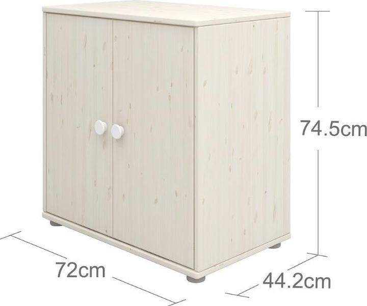 Produktbild Flexa Kommode Classic mit 2 Türen (72 x 44.50 x 74.50 cm)