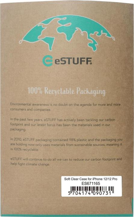Actual product image eSTUFF iPhone 12/12 Pro Soft Case (Apple iPhone 12)