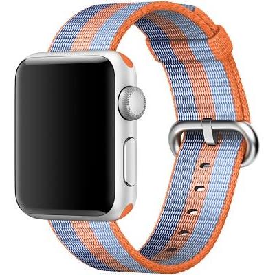 Apple Woven Nylon (38 mm, gewebtes Nylon), Uhrenarmband, Orange