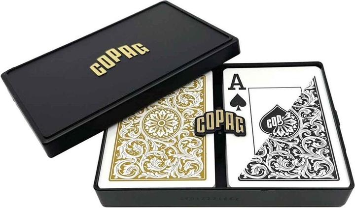 ASS Altenburg COPAG Elite - Jumbo Face - 2 index - Black/Gold Double-Deck (Englisch, 2 - 10 Spieler)