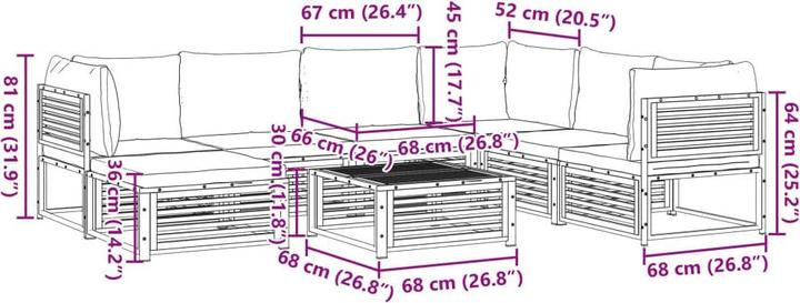 Produktbild vidaXL Garten Sofagarnitur