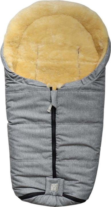 Kaiser Baby Kaiser Babyschalen Fusssack aus Lammfell Naadja, light grey melange