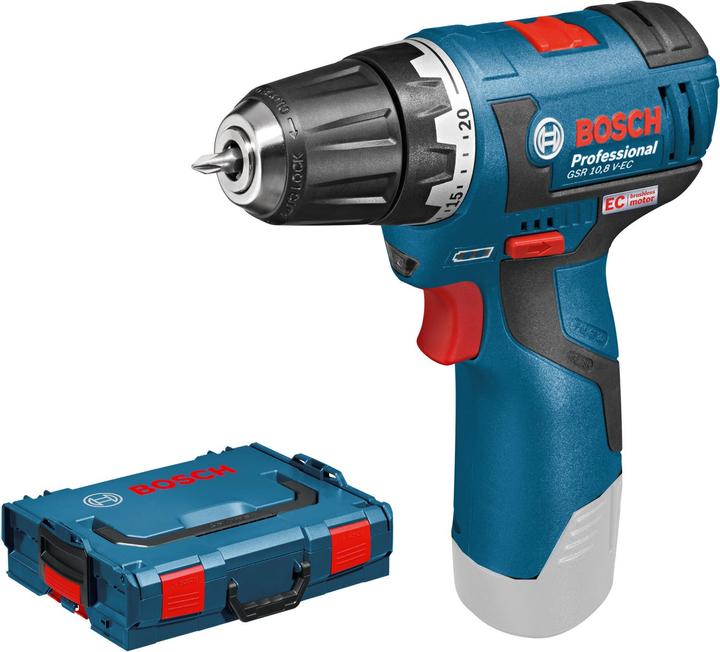 Bosch Professional GSR 10.8V-EC, inkl. L-BOXX (Akkubetrieb)