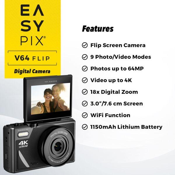 Actual product image Easypix V64 Flip (2 mm, 13 Mpx)