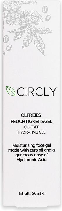 Nährwerte und Zutaten Accentra Feuchtigkeitsspendendes Gesichtsgel C!RCLY (50 ml, Gesichtsgel)