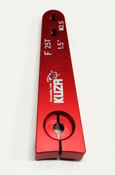 Produktbild Kuza Servohebel 1-Arm Futaba 25T 38/32mm 1.5" M2,5 Heavy Duty V2 Aluminium