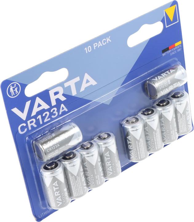 Image du produit Varta CR123A (10 pcs, CR123A, 1430 mAh)