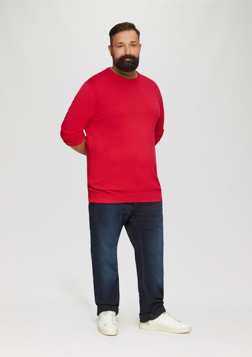 Produktbild s.Oliver Strickpullover Strickpullover mit Crewneck (3XL)