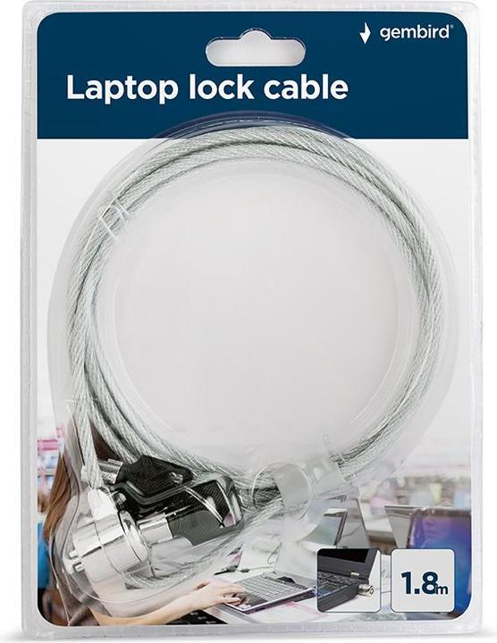 Actual product image Gembird LK-K-01 - Security cable lock - 1.8
