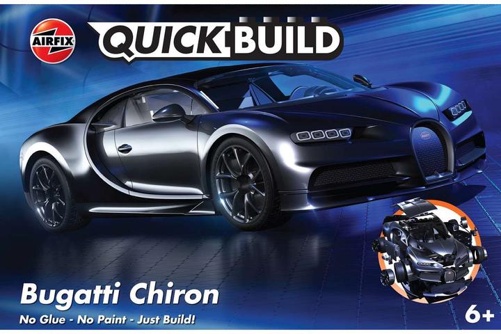 Actual product image Airfix QUICKBUILD Bugatti Chiron - Black