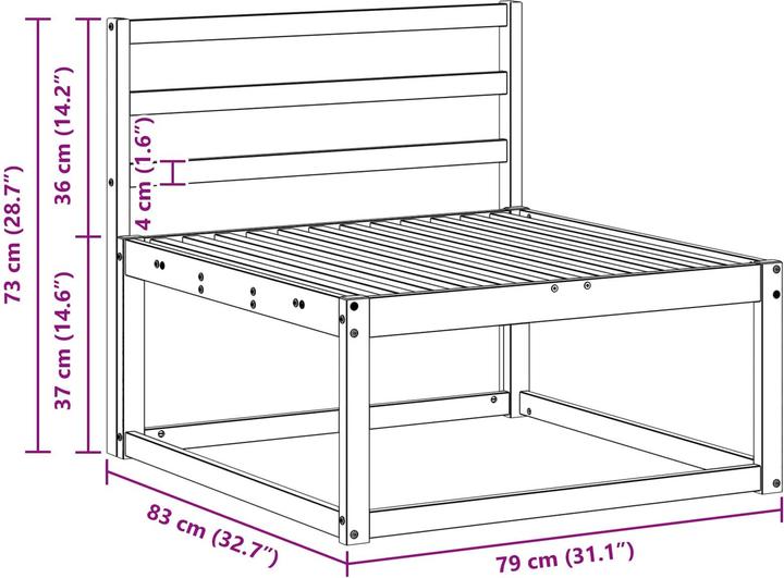 Produktbild vidaXL Outdoor-Sofagarnitur