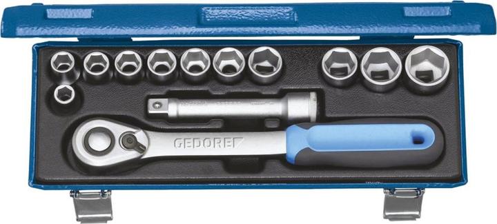 Image du produit Gedore Jeu de clés à douille métrique 1/ (10 mm, 12 mm, 13 mm, 14 mm, 15 mm, 16 mm, 17 mm, 18 mm, 19 mm, 22 mm, 24 mm)