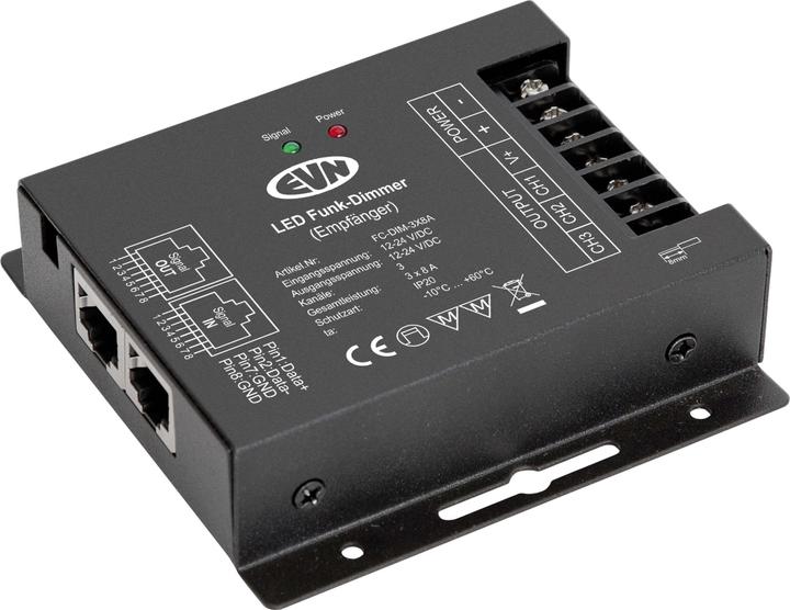 Produktbild EVN-Lichttechnik Lichttechnik Funk-Dimmer-Controller FCDIM3X8A