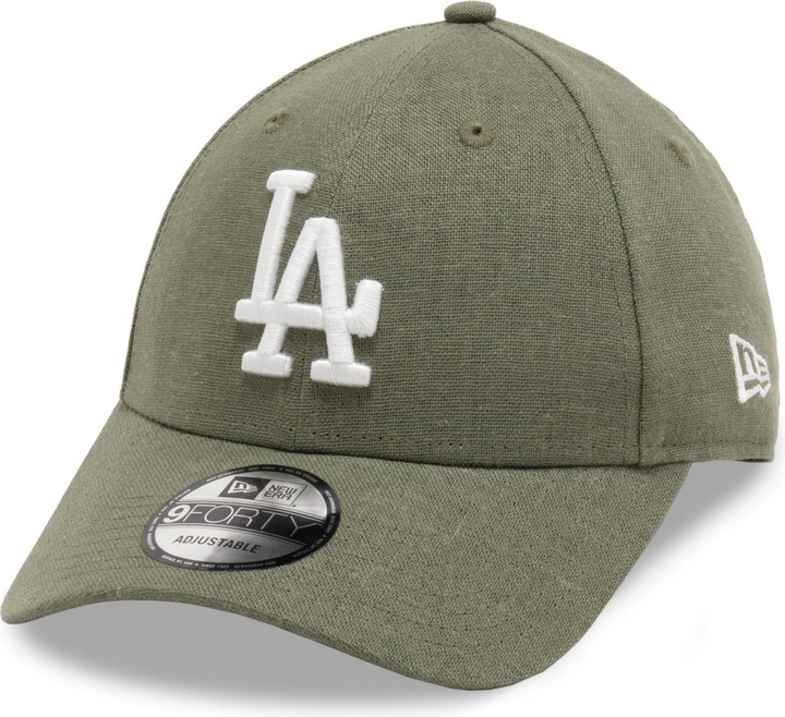 Produktbild New Era 9Forty Strapback Cap Leinen Los Angeles Dodgers Oliv