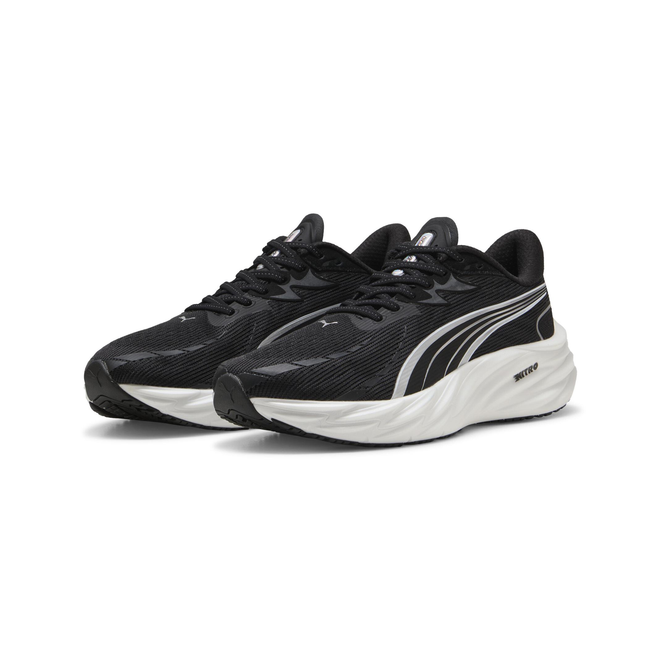 Puma, Mannen, Hardloopschoenen, Snelheid Nitro 4 (44), Zilver, Zwart