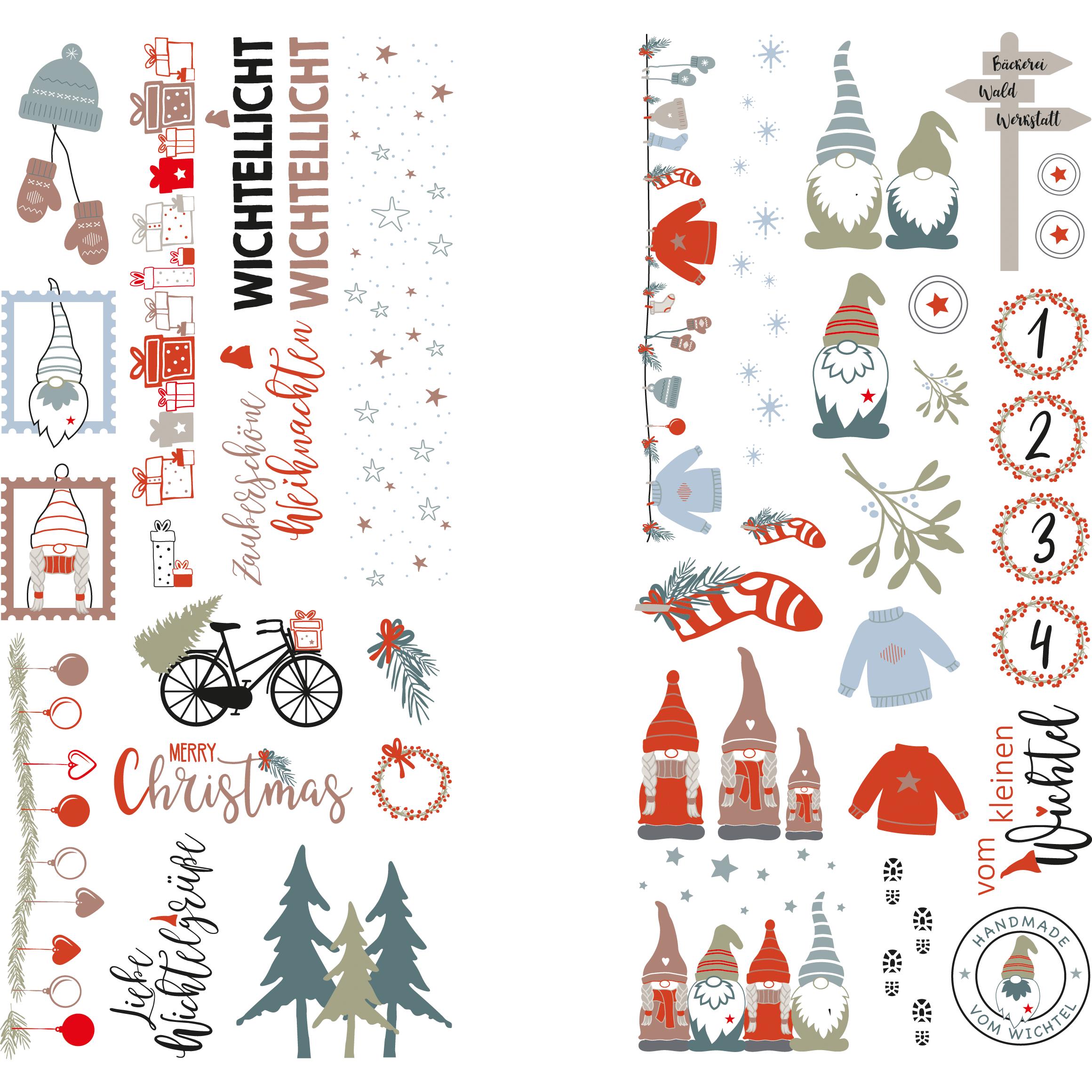 Rayher, Carta Bricolage, Transferfolie "Nordic Winter", 2 Blatt (2X)