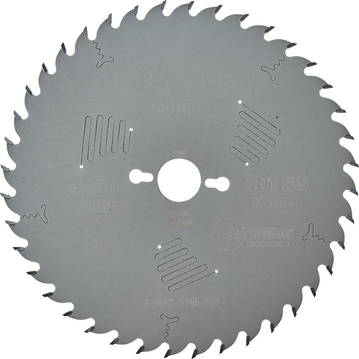 Actual product image DeWalt EXTREME ® Stationary Circular Saw Blade DT4322llerinsert and cross cuts