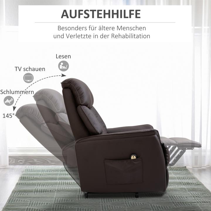 Image du produit Homcom Fauteuil de télévision avec fonction d'élévation