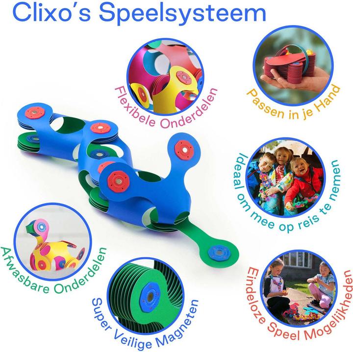 Actual product image Clixo Magnetic building toy Itsy