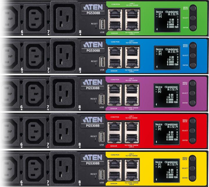 Produktbild Aten PG5308G 8P 1HE mit Messung 32A PDU
